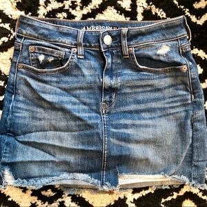 American Eagle Super Stretch Denim Mini Skirt